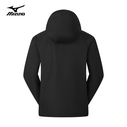 Mizuno outdoor jacket men's three-in-one jacket tops windproof and warm detachable mountaineering jacket for couples, black L
