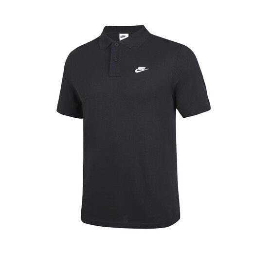 Nike Nike Polo-Shirt 2025 Sommer New Herren Casual Atmable Nocken-Sport-T-Shirt Revers FN3894_010 Grauschwarz (Europäischer Code, es wird empfohlen, eine geringe Größe zu erreichen) s