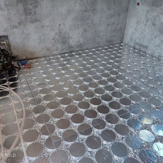 Floor heating module, floor heating, backfill-free insulation board, aluminum foil, Vientiane circular board, superconducting aluminum board template, household thickening, pure aluminum film, 1.2m*0.6m, 10 sheets, 20 tubes