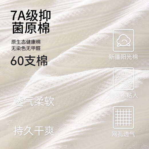 FitonTon4条装内裤女纯棉A类女士内裤全裤抑菌裆透气少女生三角短裤头 L