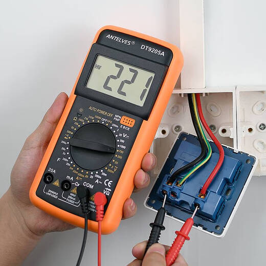 Antellvesdt9205A Multimeter Digital hochpräziser intelligent Anti-Burn Multifunktionales elektronisches digitales Display- und Messmesserabmessungen DT9205A Standard mit einer Hostmesser-Stiftbatterie ausgestattet