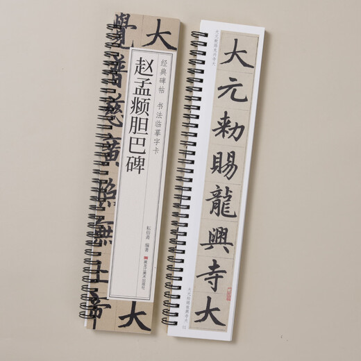 Calligraphy brush copybook Zhao Mengfu Danba stele regular script brush calligraphy copybook classic stele copy copying calligraphy loose-leaf simplified marginal annotation clear