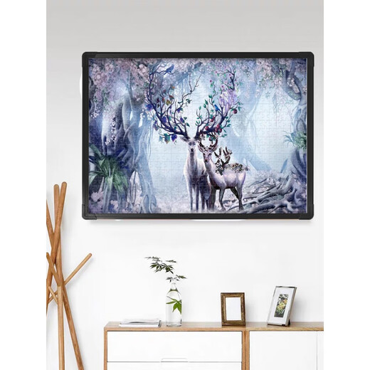 1000 piece puzzle photo frame 50x70 puzzle frame simple modern poster 50x75 universal sketch frame black puzzle frame with tools, film and back plate 50*70 cm