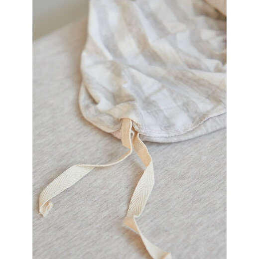 He Jiagong Tianzhu cotton quilt cover single piece pure cotton 1.5x2mx2.3 single 200x230cm220x240 quilt cover 180x200 light coffee medium strip baby quilt cover single piece 120cm*150cm