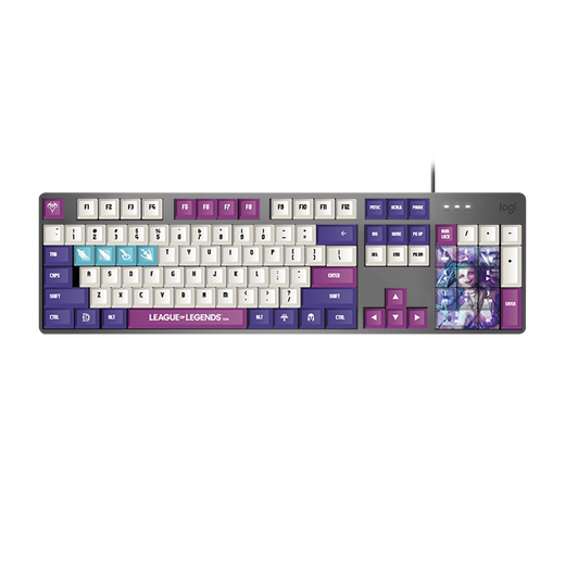 
Logitech K845 mechanical keyboard game e-sports wired keyboard computer office keyboard personalized custom keycap version for boys and girlfriends gifts K845 League of Legends Jinx Limited Edition Qingshell