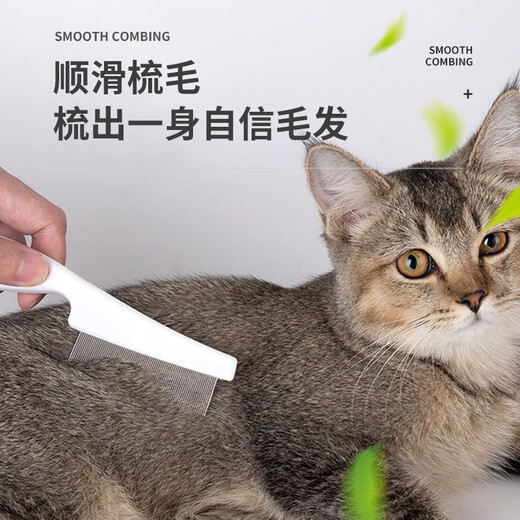 HOUYA pet cleaning 4-piece set of cat gloves, cat and dog cleaning hair comb, knot combing, cat nail clipping, cat supplies