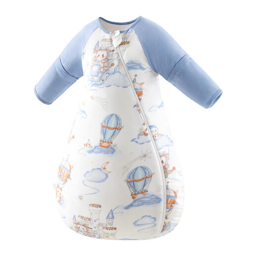 Betis Peptide Protective Baby Sleeping Bag Spring and Autumn Gauze Eucalyptus Mosquito Repellent Newborn Baby Summer All-in-One Spring and Autumn Eucalyptus Front 6 Rear 4 Detachable Sleeves Room Temperature 20-25 Ari XL Size Suitable for Height 90-110cm Recommended Age 2.5