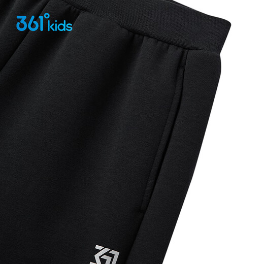 361 Children's Clothing Children's fleece trousers season boys 3-14 years old windproof warm pants black 160