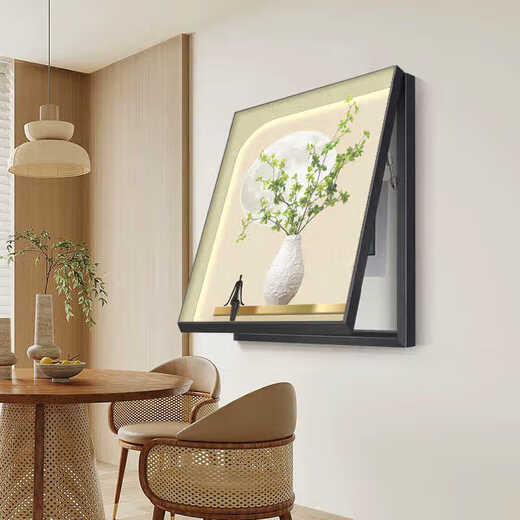 Sensorisches Gemälde cremiger Wind Wohnzimmer Messkasten Dekoration Malmale neue vertikale einkläre Elektroboxabdeckung Schwacher Strom-Schalterschalter Hangsmale T9721 (vertikale Version) 60*80 cm (visuelle Block 50*70) Link
