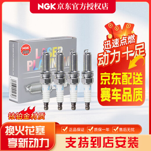NGK Spark Plug Imported Iridium Platinum/Double Platinum Special Car Special Pack of Four Suitable for New Magotan Passat Lingdu Tanyue Tiguan L Tuyue 2.0T 94833