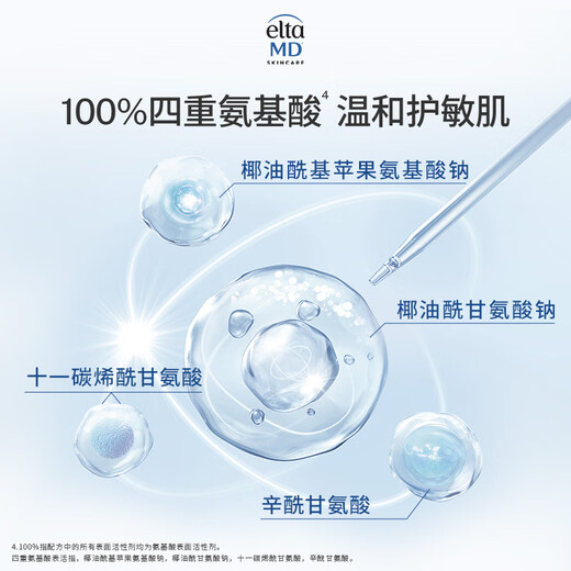 Elta MD Anyenko Facial Cleanser for Men and Women Amino Acid Sensitive Muscle Foaming Cleanser 207ml*2 Gentle cleansing and sunscreen removal