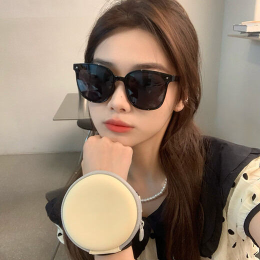 Murata Inao sunglasses, sunglasses, folding sunglasses, GM sunglasses, polarized sunglasses for women, slimming, sun protection, black frame, gray film