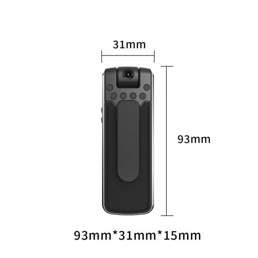 Qianli 1080p HD Camera Conference Recorder Video Recorder Wearable Back Clip Camera Portable Card Video Recorder Learning Interview Night Vision Camera Pocket Artifact B18 Recording and Video Model [64G+Three-in-One OTG] Beijing Pei