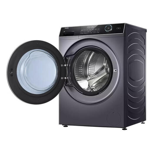 海尔XQG80-B14126L纤美超薄8公斤变频双喷淋家用滚筒洗衣机 EG80B08W