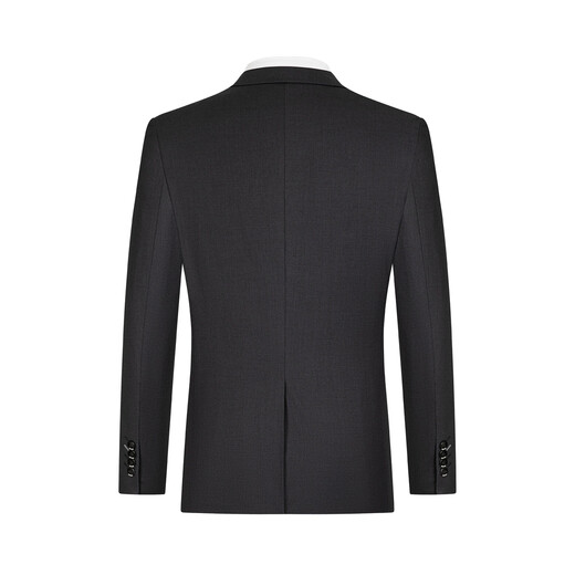 Qipai Easy Wear Men's Suit Spring and Summer Business Formal Antistatic Blended Suit Two-piece Set 1JC705 Dark Gray 48 A