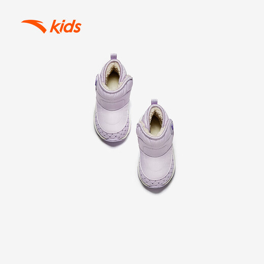 ANTA children's boys and girls infant cotton shoes warm boots to keep out the cold infants and toddlers plus velvet high-top cotton shoes A22440057