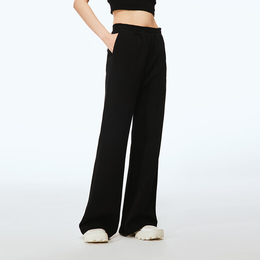 Fun trendy brand casual pants autumn ladies new style tall and slim versatile European and American simple loose trousers comfortable purple XS