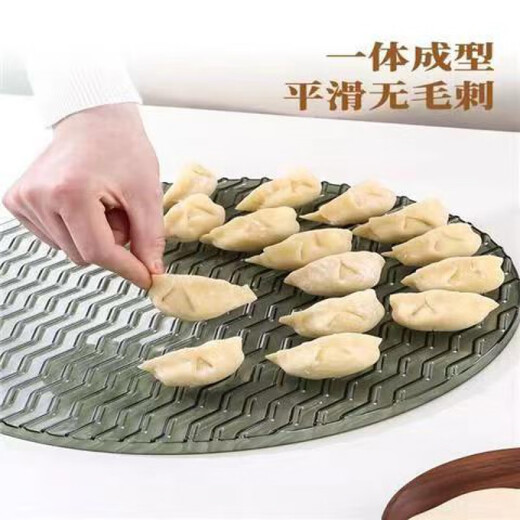 Tong Nian round non-stick cover placemat dumpling tray cover curtain bag dumpling placement plate kitchen grate dumpling plate dumpling curtain PET material anti-stick dumpling curtain easy to clean non-stick dumpling curtain 3 pieces one flush