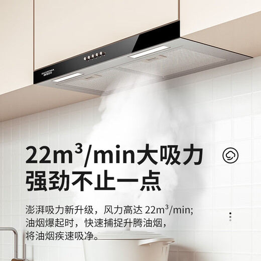 德恩玛小型油烟机单灶抽油烟机欧式嵌入式迷你吸油烟机小尺寸大吸力厨房小户型商用公寓式顶吸式抽烟机 【自行安装】700mm【小户型专供】铜线电机+双网 【商用专供】