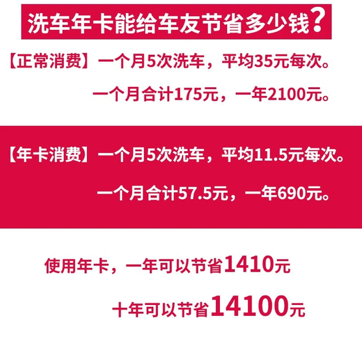 Car Zhuzhu In-store Service Car Wash Service Nationwide In-store Car Wash Card Annual Card 12 Times Five-seven-seat Car Wash Service Five-seat Ordinary Car Wash (Annual Card 12 Times)