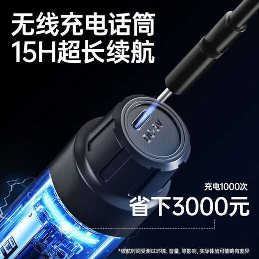 Jinzheng Rechargeable Wireless Microphone Wireless Microphone One to Two K Song Professional Singing Handheld Microphone Universal Home KTV Audio Speaker Special Double OK-12S Gold