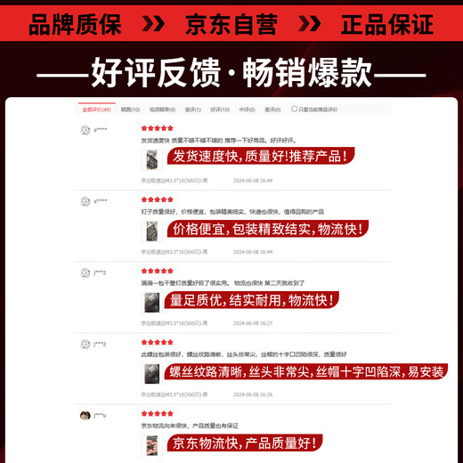 Platinum wall panel self-tapping screws, wall panel nails, dry wall nails, keel self-tapping screws, fiber wood screws, cross countersunk head self-tapping screws, M3.5*20 (100 pieces) - blue and white