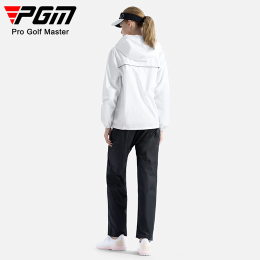 PGM Golfanzug Männer und Frauen Regenmantel Regenfisch Ganzkörperausrüstung und Hosen komplette Kleidung YF688-Weiß 2xl