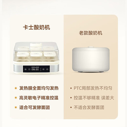 卡士酸奶机家用小型发酵机全自动恒温米酒纳豆泡菜发酵智能精准控温 白色
