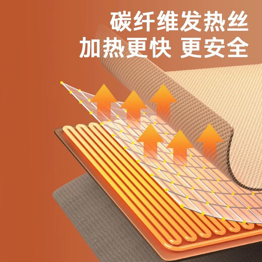 Aishangxiang electric heating blanket heating shawl USB plug-free heating blanket leg warmer outdoor home single office leg warmer washable nap blanket milk coffee color 15 seconds quick heating gift box