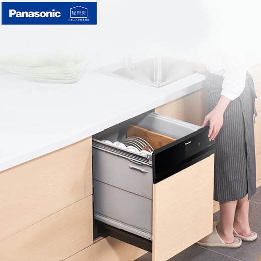 松下（Panasonic）嵌入式洗碗机NP-F86W2F7家用消毒烘干除菌抽屉式洗碗机面板自定制 NP-F86W2F7嵌入式洗碗机