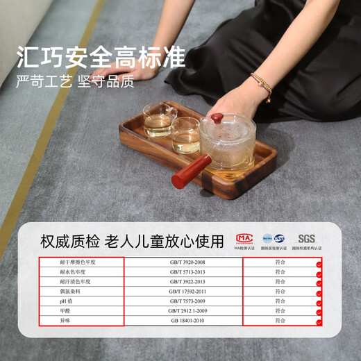 迦图鲮德国品质床边毯地毯客厅2025新款轻奢感防水卧室免洗可擦简约沙发 15839 200*300cm 【防水加厚款】