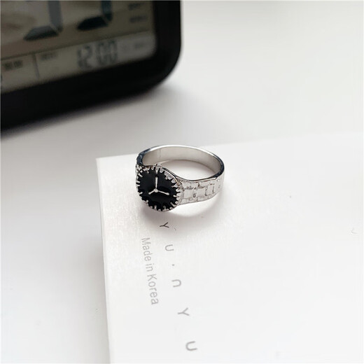 Fat Donglai same style watch ring Korean simple ins style design female index finger ring one size