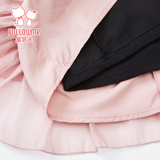 Fuluo Mi Girls Dress Winter Girl Red Sequin Princess Dress Western Style Performance Dress Pink 140cm