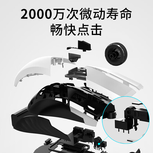 THUNDEROBOT雷神双模游戏鼠标ML701pro电竞办公有线/无线2.4G长续航三模鼠标ML6pro电脑鼠标cf吃鸡绝地求生 ML701纯享版【无线】送永杰无间鼠标垫