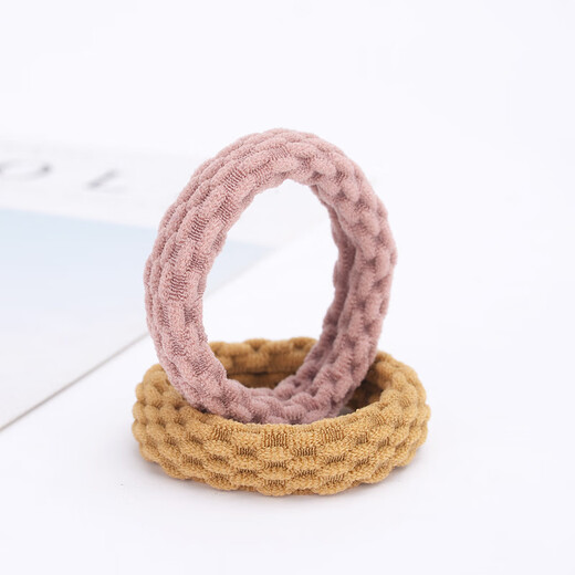 SAHANE Zuoyu 10-pack high elastic hair rope rubber band women's hair tie thick ponytail seamless headband durable mesh black 10-pack