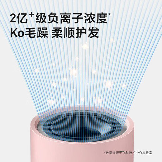 FLYCO high-speed hair dryer home dormitory portable quick-drying noise-reducing negative ion hair care high-wind hair dryer FLYCO 6370 high-speed hair dryer princess powder ordinary size