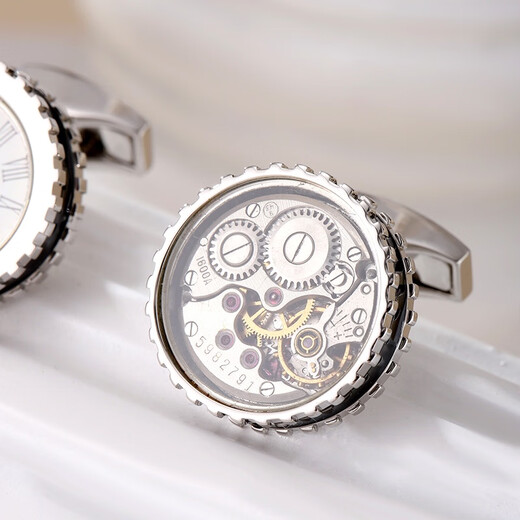 TATEOSSIAN [Chinese Valentine's Gift] RT retro movement pocket watch cufflinks men's exquisite French cuff nail light luxury mechanical pocket watch (spot)