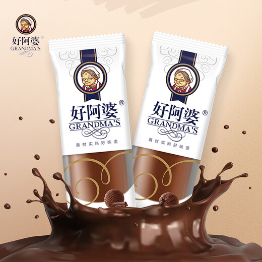 Good Grandma Good Grandma Classic Pure Milk Chocolate Strawberry Cheese Ice Cream Ice Cream Cold Drink Ice Cream 10 Pieces Good Grandma Cheese 10 Pieces (800g)