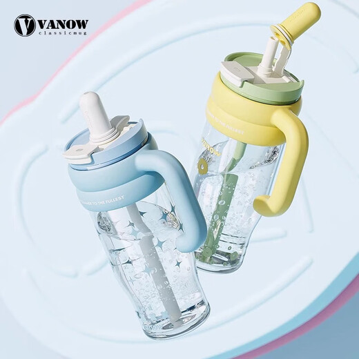 Vanow2025 Nouveau Big Mac Double Drink Stick Cup Girls 'High-Précision Summer Summer grande capacité Tritan Cup Matcha Cream 1050ml