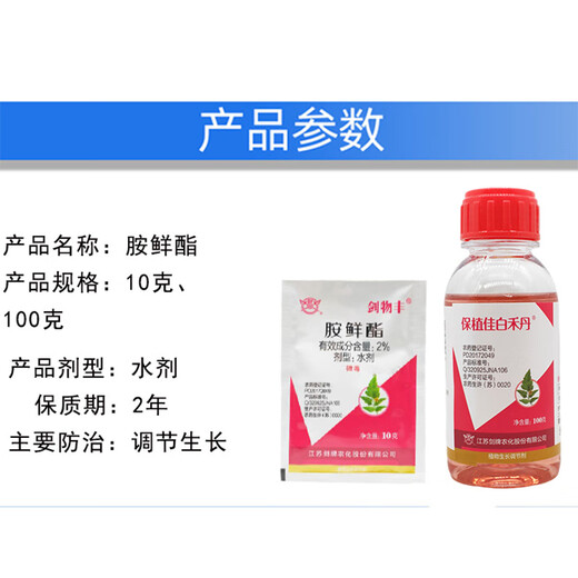 Jianwufeng 2% ethylamine promotes germination cell division, rooting, strong seedlings and enlarging fruits, stress-resistant growth regulator 10g