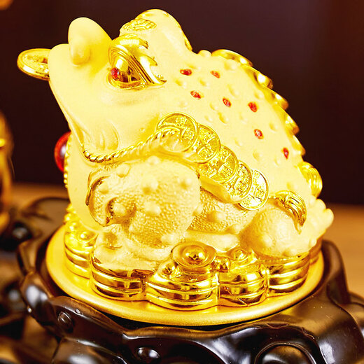 
Tongque Tianjiao Dacai Jinchan Qiang ornaments Xindian Company Office Opening Daji Gift High-end Gift Housewarming Gift Green Jade Color B Style