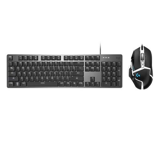 罗技（Logitech）K845机械键盘 G502 SE HERO熊猫版游戏鼠标 有线鼠标 键鼠套装 K845茶轴+G502SE