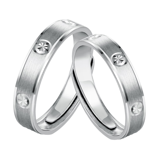 China Jewelry Platinum Diamond Ring PT950 Men's and Women's Couple Rings for Wife's Birthday Gift Platinum Diamond Ring for Men Approximately 6.3g