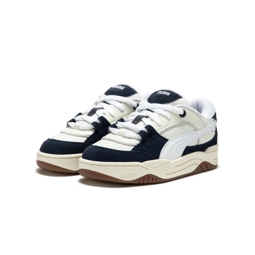 彪马（PUMA）【面包鞋】增高厚底滑板鞋男女休闲板鞋PUMA-180 389267 灰色-深蓝色-树胶色-01 40