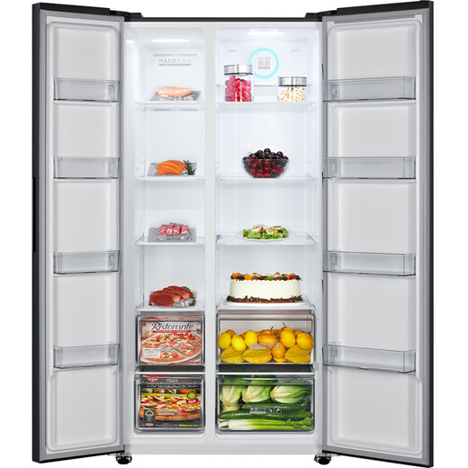
Homa 702 liter double door two-door large capacity household refrigerator double doors first-class intelligent dual frequency air-cooling frost-free AG+ blue crystal sterilization BCD-702WKM/B(X)