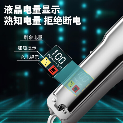 Ansmai pet shaver dog electric clipper hair clipper electric clipper hair trimmer silver digital display model