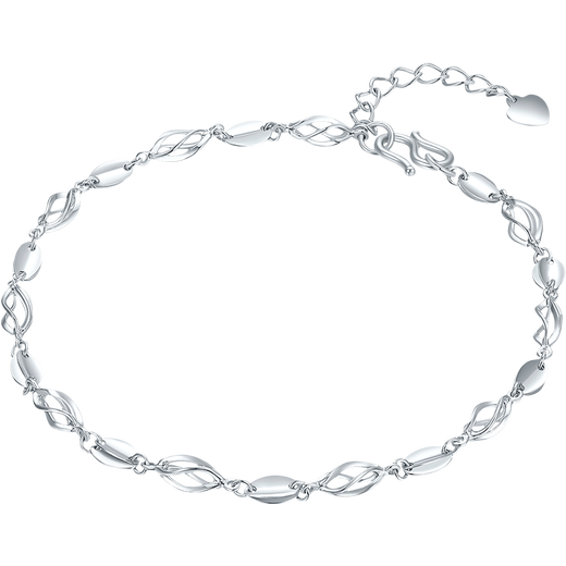 Liuguifu Jewelry PT950 platinum bracelet glitter chain platinum fashion bracelet for women PT0400042 3.2g