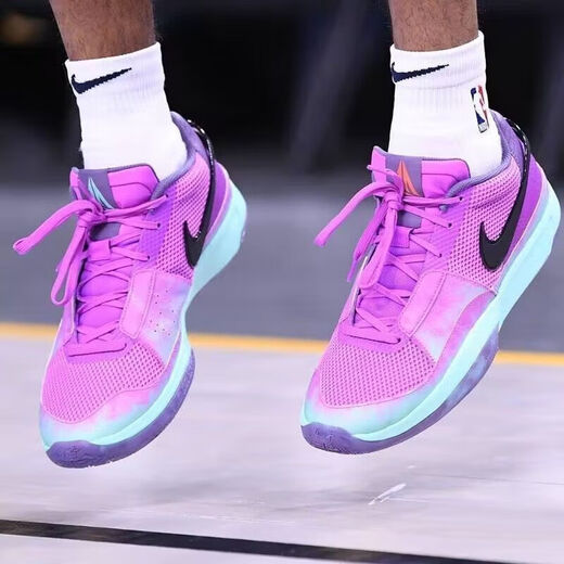 AJNIKER AIR Putian Purehara Morant first-generation basketball shoes JA1 air-cushion boots wear-resistant, non-slip, shock-absorbing and breathable JA1-built-in air cushion-Purple Orange 41