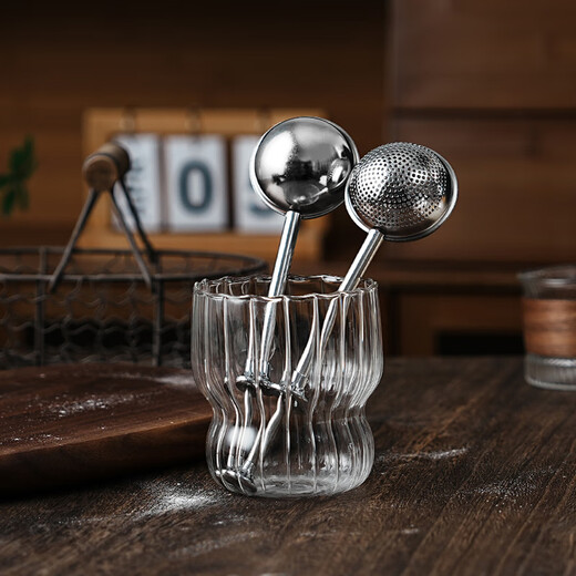 Ten Color Life Stainless Steel Powder Spreader Cocoa Powder Sugar Powder Sieve Flour Sieve Frosting Sieve Latte Flower Small Sieve Household Baking Tools 304 Stainless Steel Powder Spreader 1 piece