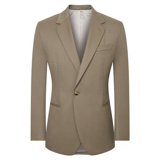 Angel Bird Pure Wool Suit (Top) Light Formal Men's Slim Suit Single Fork EBB233731U Light Apricot 50A